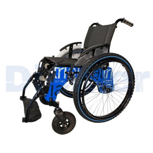 Prova de Cadeira de Rodas Cuba de Cadeira de Rodas de Praia Tamanho Azul Super Reduzido 46